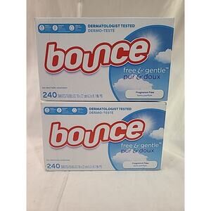 Free & Gentle Bounce Dryer Sheets, Unscented, 480 Count